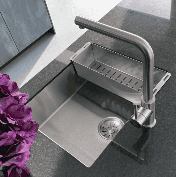 Lorreine 50R Enkele Keukenspoelbak RVS 50 x 40 Onderbouw - Vlakbouw - Opbouw