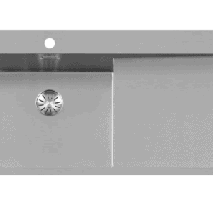 Lorreine 50SPDB-R Luxe Enkele Keukenspoelbak Links Met Kraangat RVS 100 x 51 Onderbouw – Vlakbouw – Opbouw