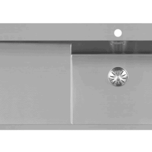 Lorreine 50SPDB-L Luxe Enkele Keukenspoelbak Rechts Met Kraangat RVS 100 x 51 Onderbouw – Vlakbouw – Opbouw