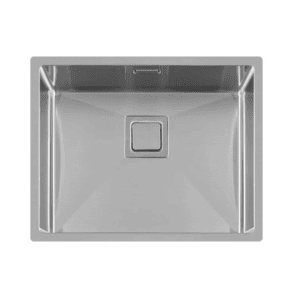 Lorreine 50VK Luxe Enkele Keukenspoelbak RVS Met Vierkante Korfplug 50 x 40 Onderbouw - Vlakbouw - Opbouw