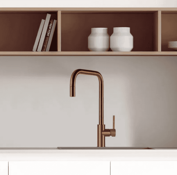 Lorreine Spey-Copper Eenhendel Keukenmengkraan Copper Met Uittrekbare Handdouche